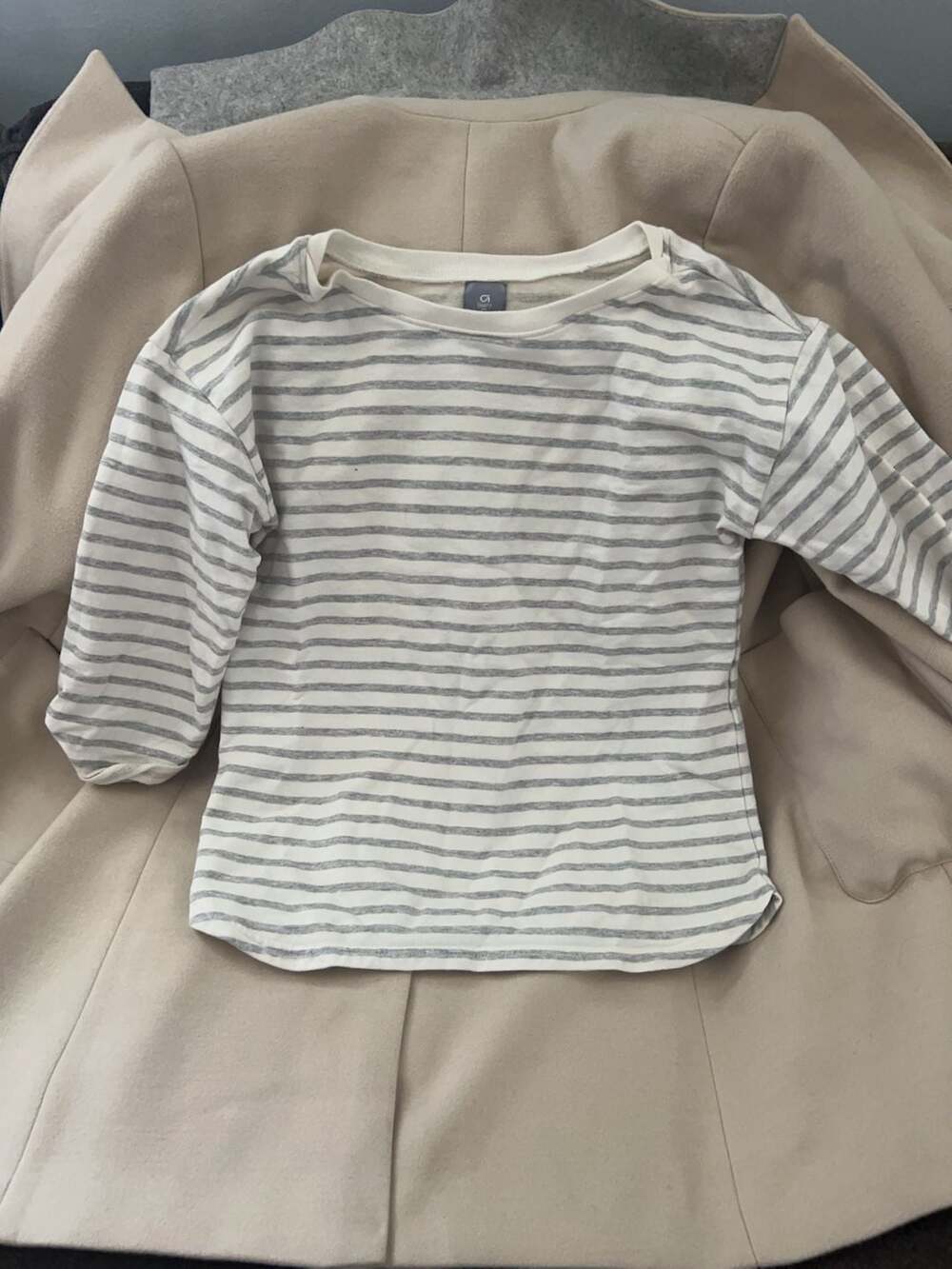GapFit Women's Striped Long Sleeve Crewneck Pullover Size M